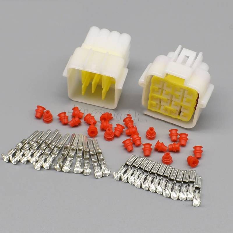 1/5/10/20Kits Furukawa Snowy 2.3 Serie 2/3/4/6/8/9/16Pin Männlich Weiblich Versiegelt Wasserdicht Auto Stecker(16Pin ale Female,5Sets) von QSBVSO