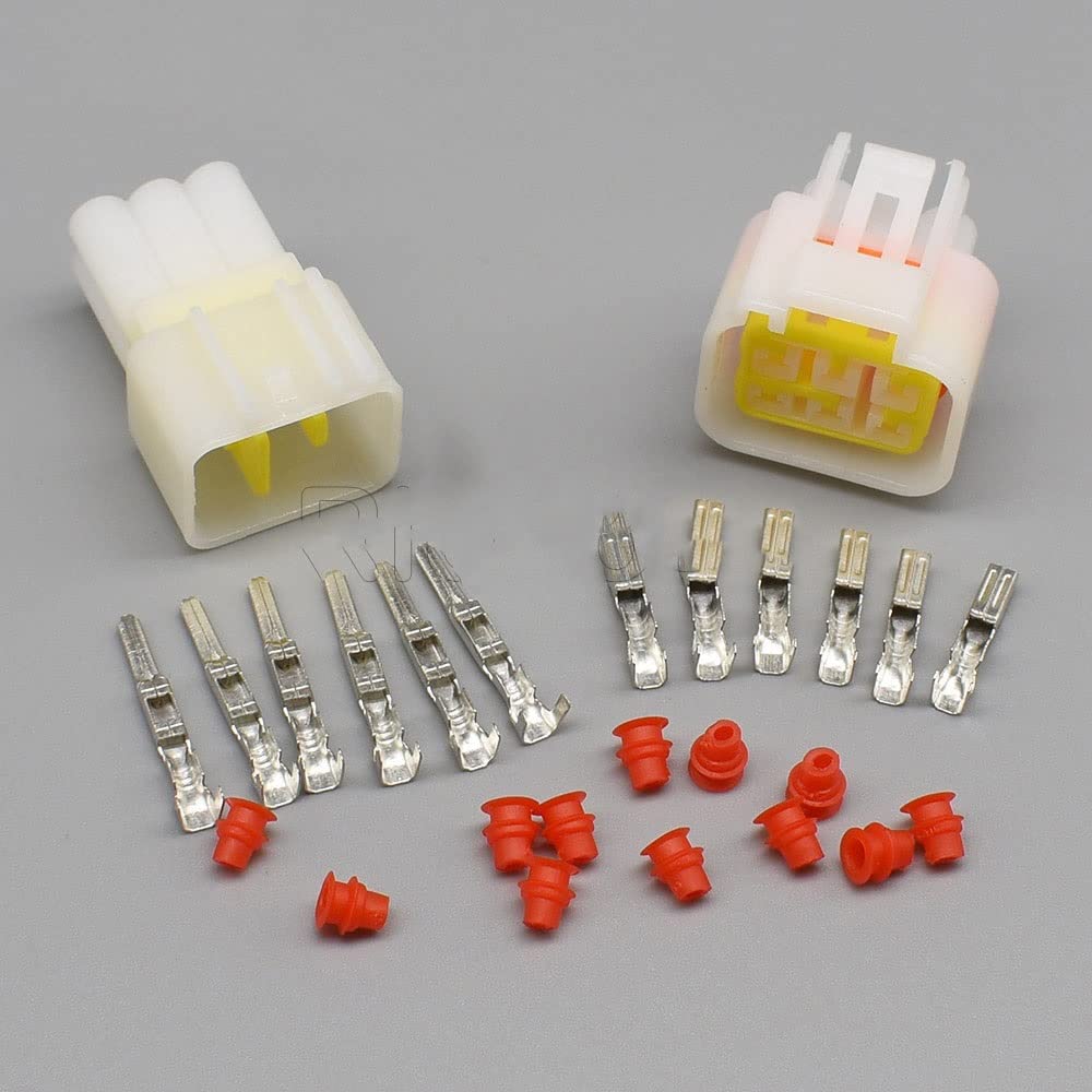 1/5/10/20Kits Furukawa snowy 2.3 Serie 2/3/4/6/8/9/16Pin Männlich Weiblich Versiegelt Wasserdicht Auto Stecker(6Pin ale female,20Set) von QSBVSO