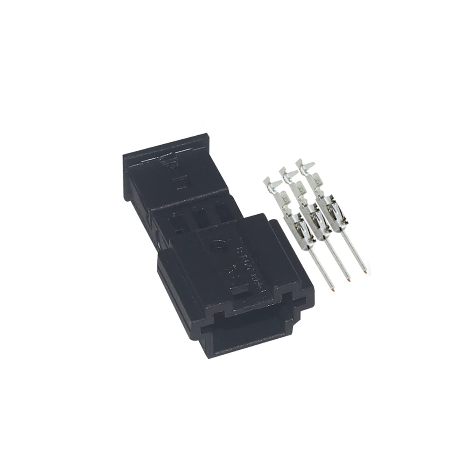 1-20 Sätze 3-Pin-Auto-Stereo-Anschlussauto-Lautsprecher-Stecker-Höhen-Regensensor-Buchse kompatibel mit VW B~W 1-968700-1 1355620-1(Male Set,10Sets) von QSBVSO