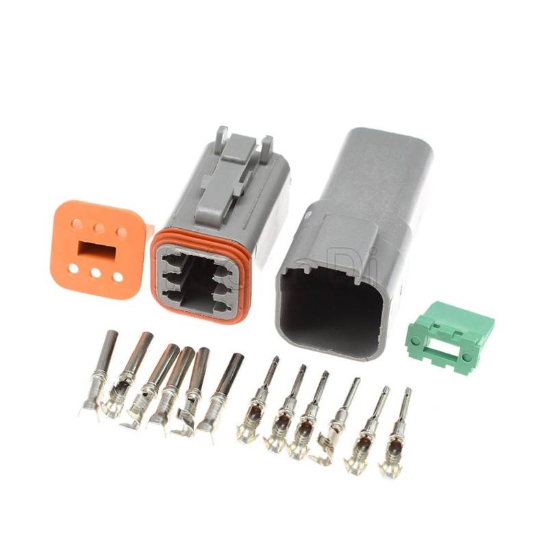 1-20 Sets Deutsch. Dt. Serie 6 Pins männliche weibliche elektrische draht wasserdichte stecker stecker DT06-6S DT04-6P 22-16WG.(Male Female Set,5Sets) von QSBVSO