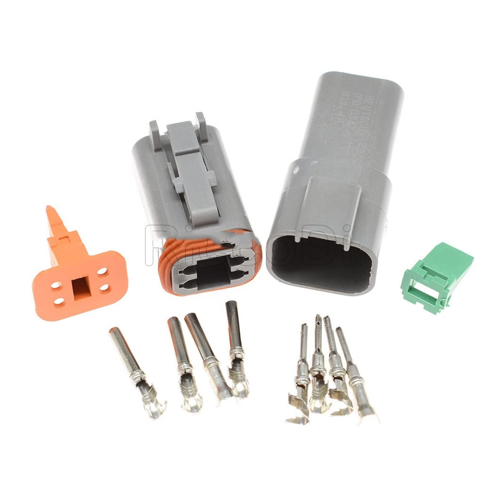 1-20 Sets Deutsch. Dt. Serie Männliche weibliche 4-polige wasserdichte elektrische Drahtverbinder-Stecker-Kit 22-1 6AWG DT06-4S DT04-4P.(Male Female set,10Sets) von QSBVSO