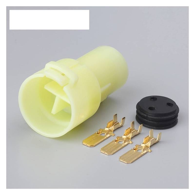 1 Satz 3 Pin 6187-3551 6180-3541 Automobil wasserdichte Funkenverbinder Stecker Draht 6. 3mm Weibliche männliche Sockel DJ70319Y-6.3-11.(Army Green,1 Set of Male) von QSBVSO