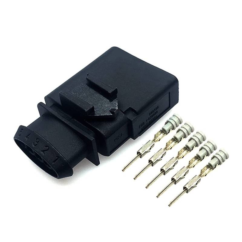 1 Set 5 Pin Elektrische Auto Versiegelt Draht Stecker Stecker Buchse Kompatibel Mit A-di VAG 1J0973805 6N 0 973 805 6N0973805 von QSBVSO