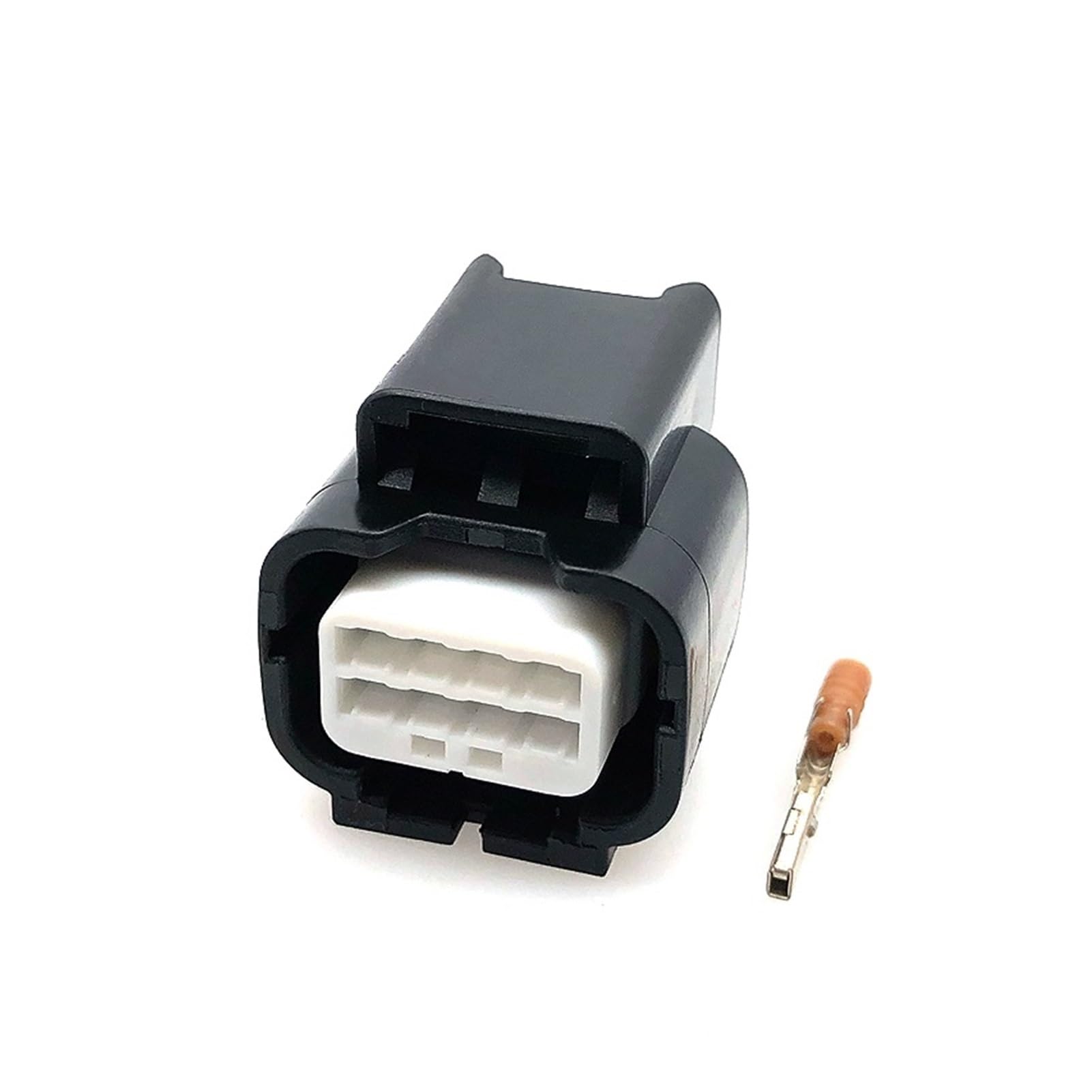 1 Set 8-Pin-Auto-Scheinwerfer-Sockel-Plug-Automobil-Radar-wasserdichte-Kabelverbinder Compatible with H~nda 7283-2148-30 7282-2148-30(Svart,1 Set of Male) von QSBVSO