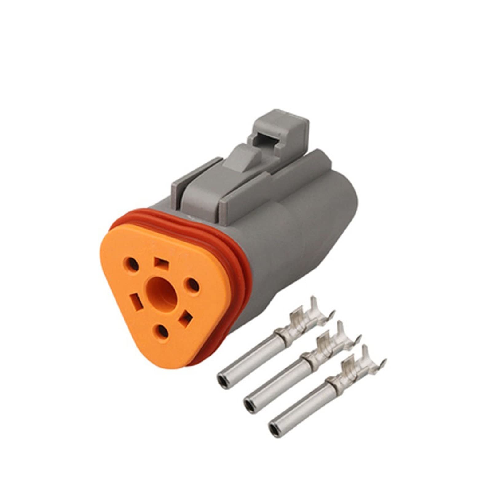 1./5/10/20/50 Sätze 2/3/4/6/8/12 PIN DEUTSCH Männlicher weiblicher Stecker DT04-6P-L012. Wasserdichtes Plug-In mit festem Flansch DT04-4P-L012.(3p Female,50 Sets) von QSBVSO