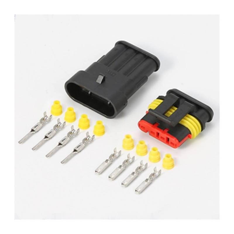 1P / 2P / 3P / 4P / 5P / 6P Pin-Weg Ampere Weiblicher männlicher super dichter wasserdichter elektrischer Drahtsteckerstecker Compatible with Auto Auto Pack von 10(Multi,10Pcs) von QSBVSO