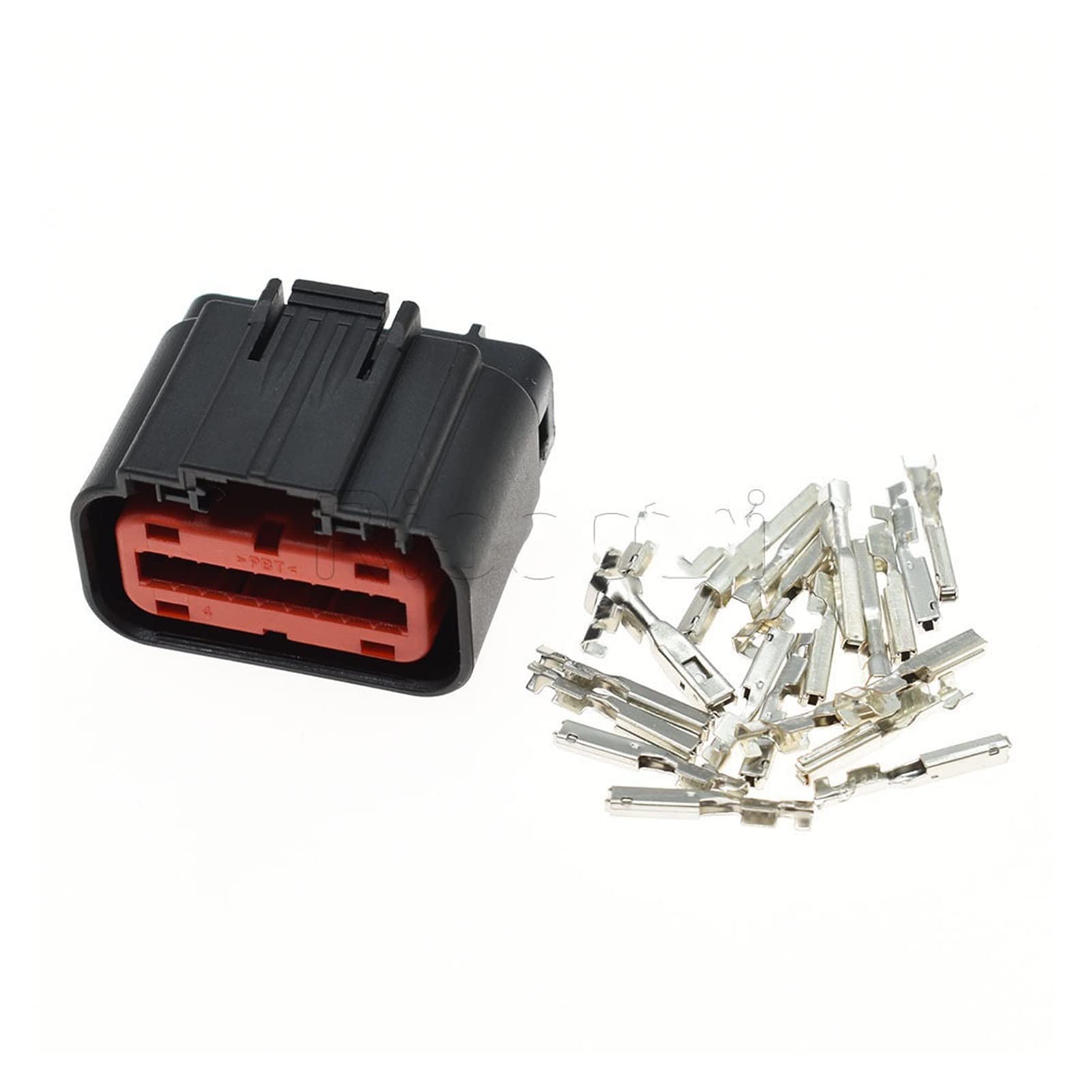 2-5 setzt 18 Pin ECU Sockel Automotive Luftstromzählerstecker Angemessen Kreuzfahrtverbinder Compatible with La~d R~ver F~rd 1488533-6 1488533-5(Black Female Set,5Sets) von QSBVSO