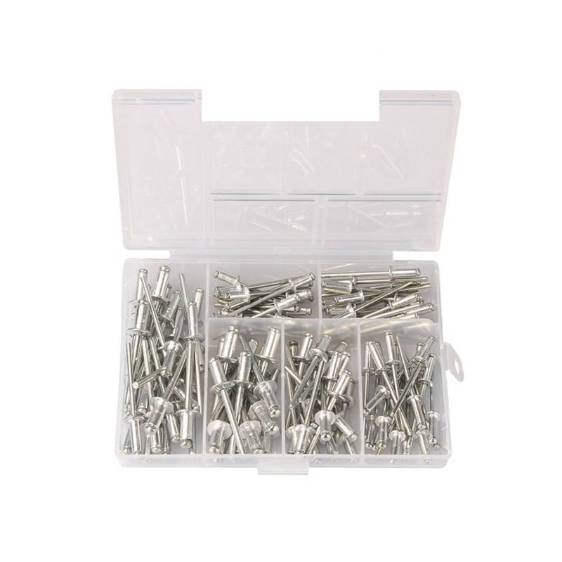 380/200 / 120 / 60pcs Heavy Duty Nieteneinschlägers Set Handnietzange Set Blindnietzange Gun DIY. Nieten Nut Autowerkzeuge(120pcs) von QSBVSO