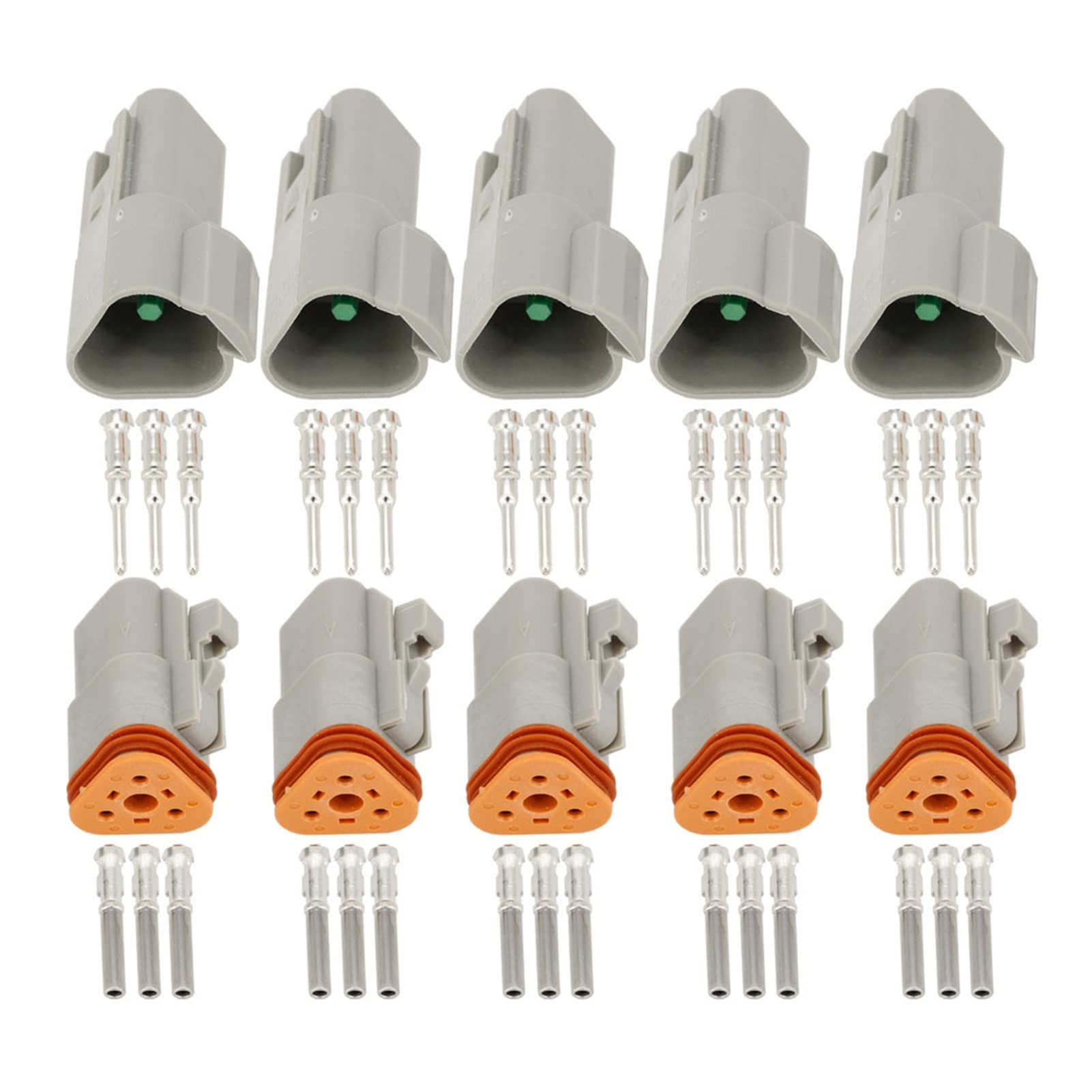 5 Sätze 3 Pin DJ3031Y-1,6-11/21 dt Anschlüsse DT04-3P / DT06-3S. Automobil Wasserdichter Draht Elektrische Verbinderstecker 22-1 6awg von QSBVSO