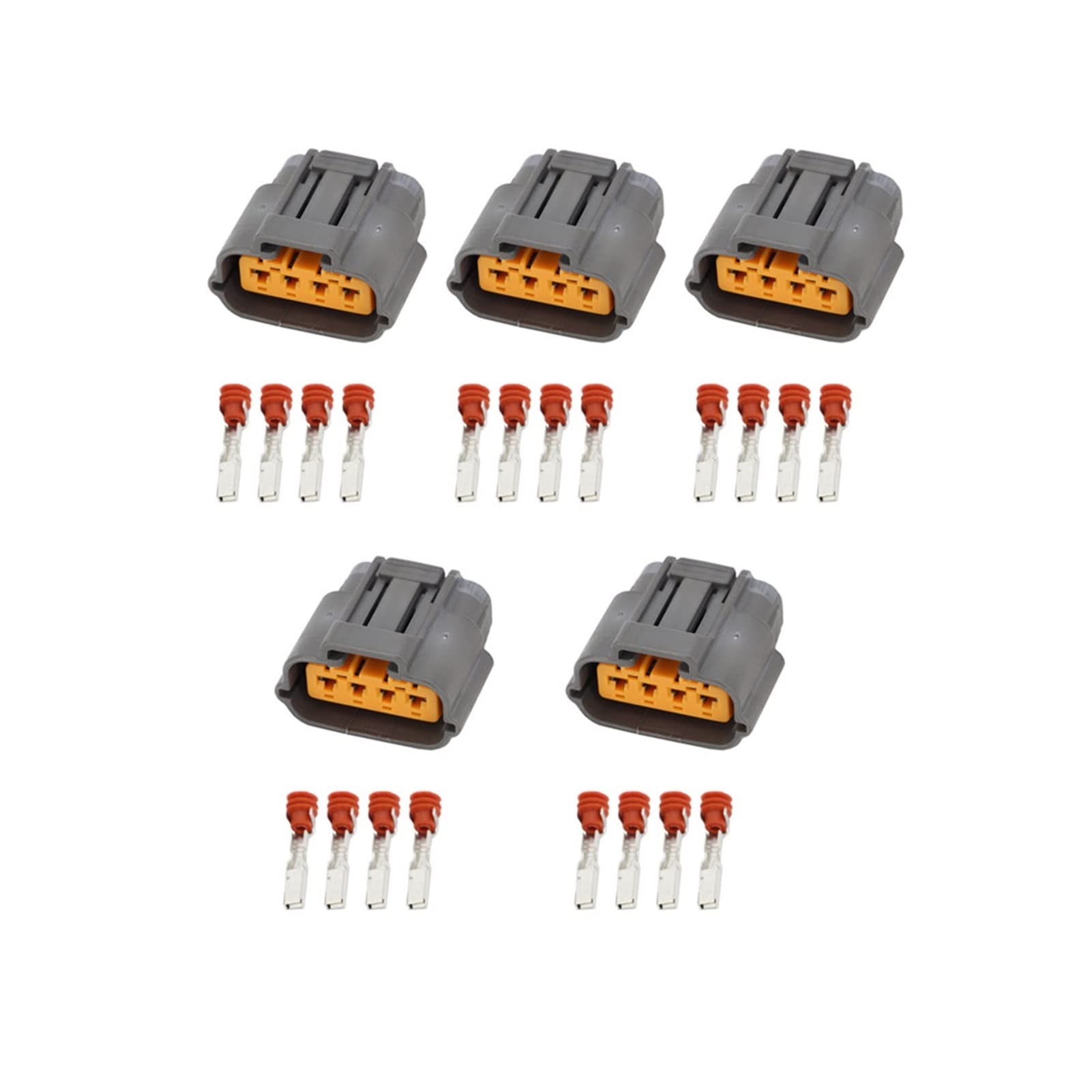 5 Sätze 4 Pin DJ70420Y-2.2-21. Drosselklappen-Positionssensor. TPS. Plug Automotive 4 Pin-Stecker von QSBVSO