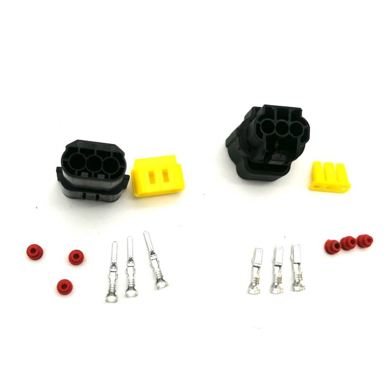 5 Set 1,8mm. 1P 2P 3P 4P 6P 8P 10P 12P Männliche weibliche elektrische wasserdichte elektrische Drahtverbinderstecker-Motorrad-Ebike-Auto(3P) von QSBVSO