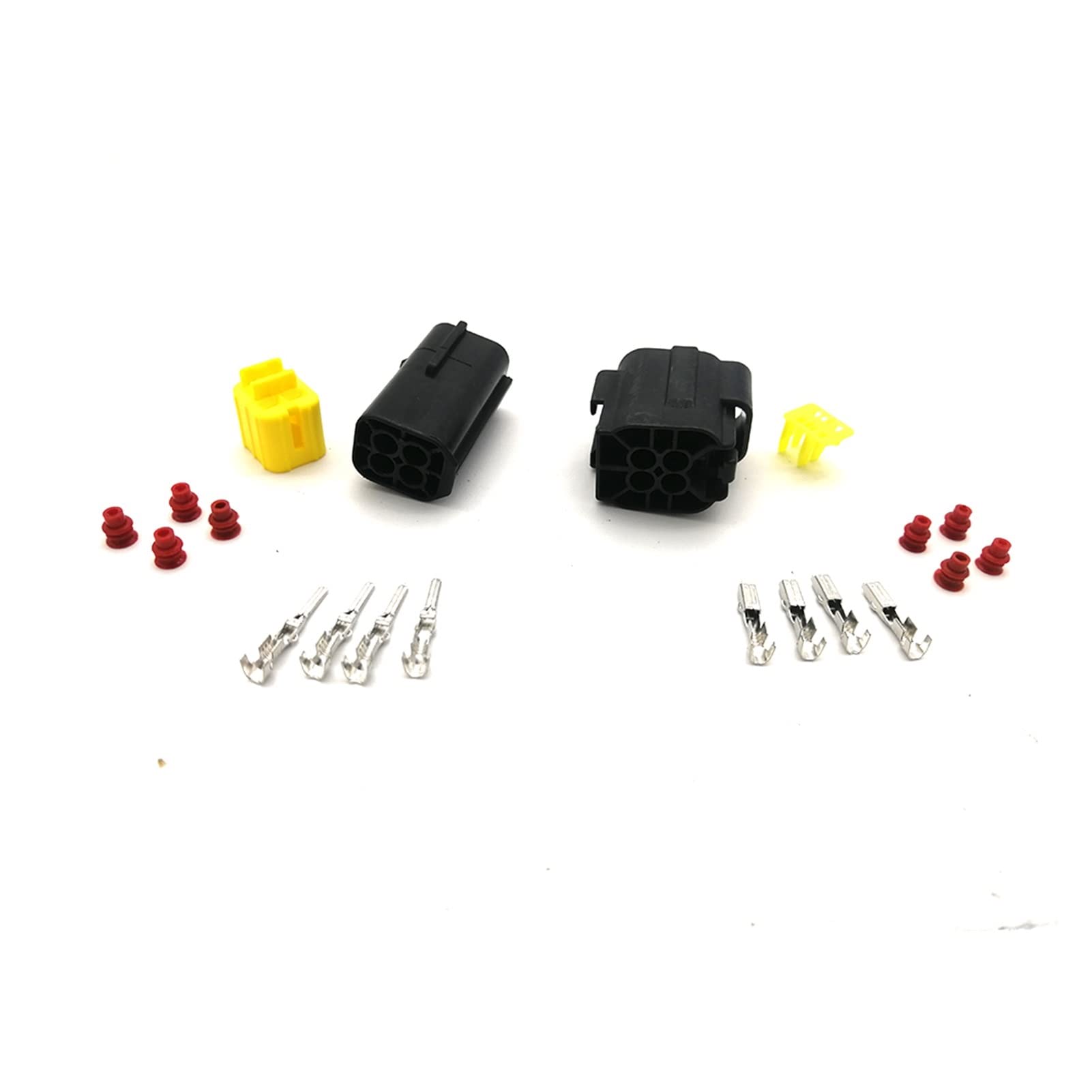 5 Set 1,8mm. 1P 2P 3P 4P 6P 8P 10P 12P Männliche weibliche elektrische wasserdichte elektrische Drahtverbinderstecker-Motorrad-Ebike-Auto(4P) von QSBVSO