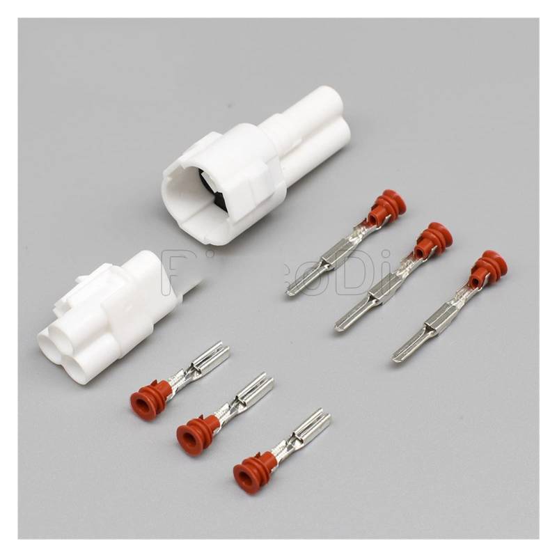 QSBVSO 1/5/10/50 Kits 2.2mm Serie Mt. Versiegelt Sumitomo 3 Pin-Way Automotic-Connector Männliche weibliche Stecker Compatible with Yam~ha 6187-3231 6180-3241(Male and Female,1set) von QSBVSO