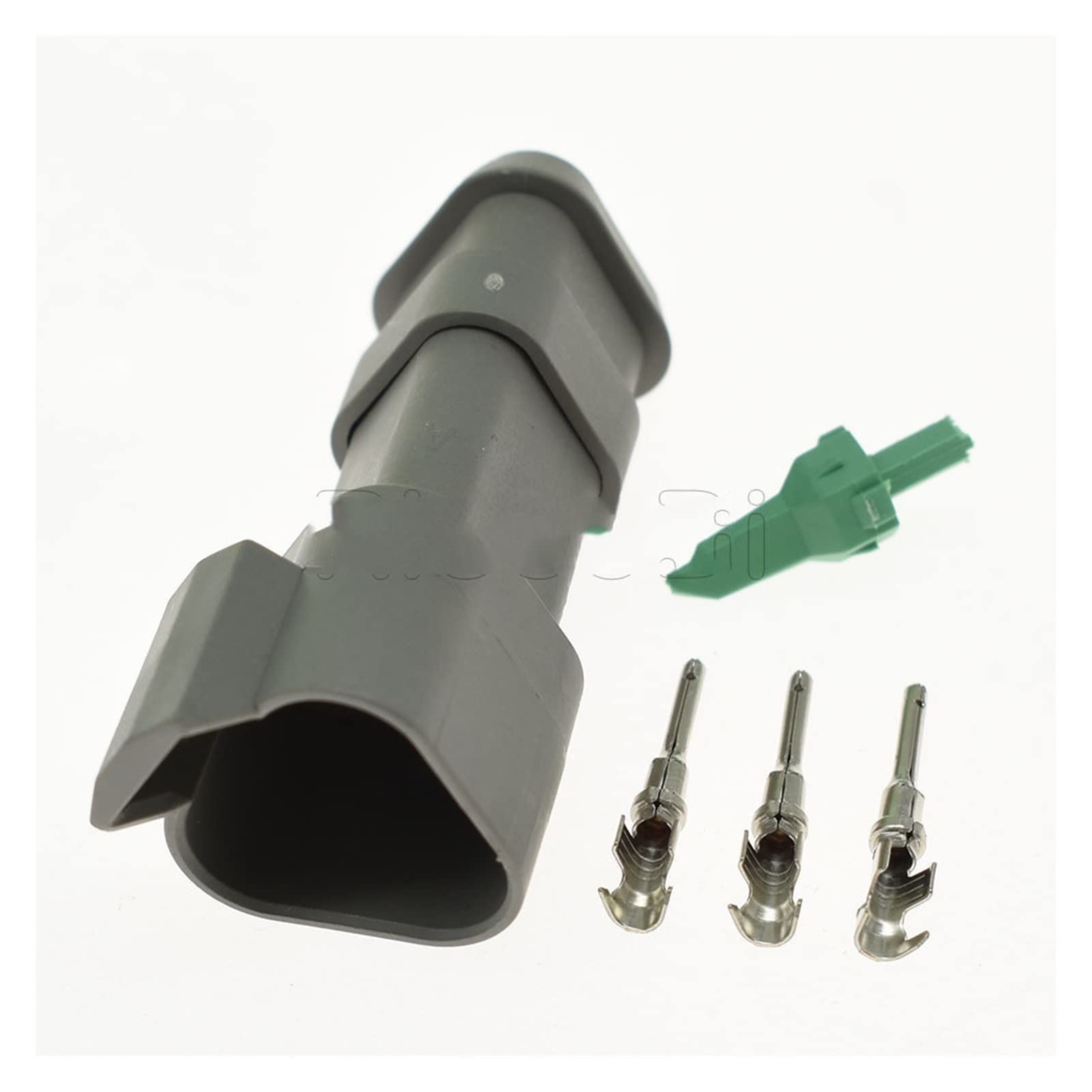 QSBVSO 1-20 Sets Kit 1,6mm Serie 3 Pin-Auto-weiblicher männlicher Verdrahtungsanschluss DT04-3P-E008 DT04-3S-E008 Auto-Pumpe-LKW-Düse Dichtungsbuchse(Male Set,20Sets) von QSBVSO