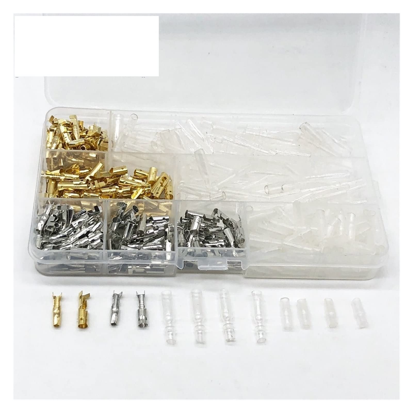 QSBVSO 100 Set Motorrad Messing Bullet Connector 3,9mm männliche und weibliche Drahtanschlüsse mit Abdeckungen Compatible with Kabelkabel von 1,0 mm bis 2,5 mm von QSBVSO