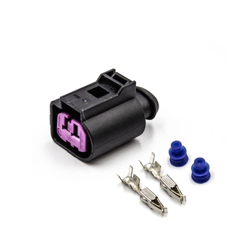 QSBVSO 2 Sätze 2 Pin wasserdichter Motorverbinder Lautsprechergehäuse Auto Sensor weiblicher Stecker Compatible with A~di VW. Magotan Sagitar. CC 1J0973772. von QSBVSO