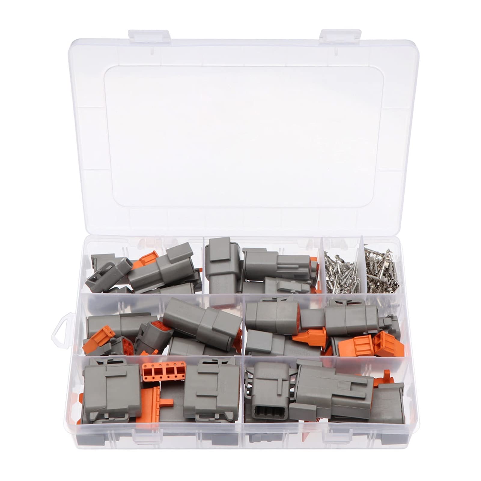 QSBVSO Dropship 202pcs wasserdichtes Drahtverbinder-Kit DTM06 2/3 / 4/6/8/12s Pin-Auto Elektrischer Automobil-Connectorplug-LKW-Kabelbaum von QSBVSO