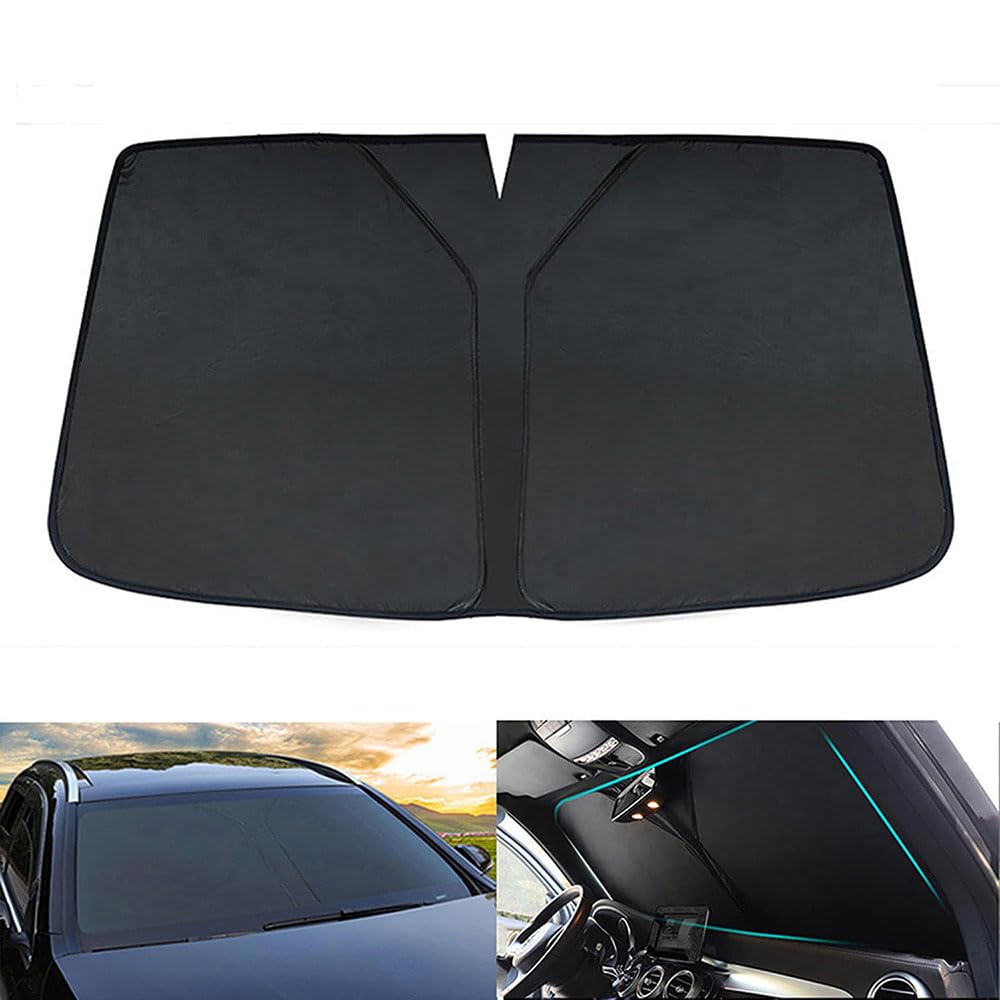 Auto Sonnenblende für Renault Sport Spider Super 5 Symbioz Symbol,Windschutzscheibe Sonnenschirm Umbrella Sun Shade Cover Wärmeisolierter Sonnenschutz UV-Schutz Innen zubehör von QSLLLY