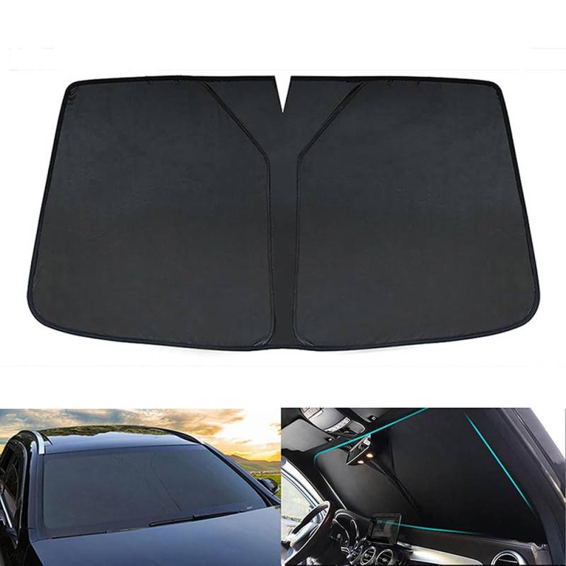 Auto Sonnenblende für Renault Sport Spider Super 5 Symbioz Symbol,Windschutzscheibe Sonnenschirm Umbrella Sun Shade Cover Wärmeisolierter Sonnenschutz UV-Schutz Innen zubehör von QSLLLY