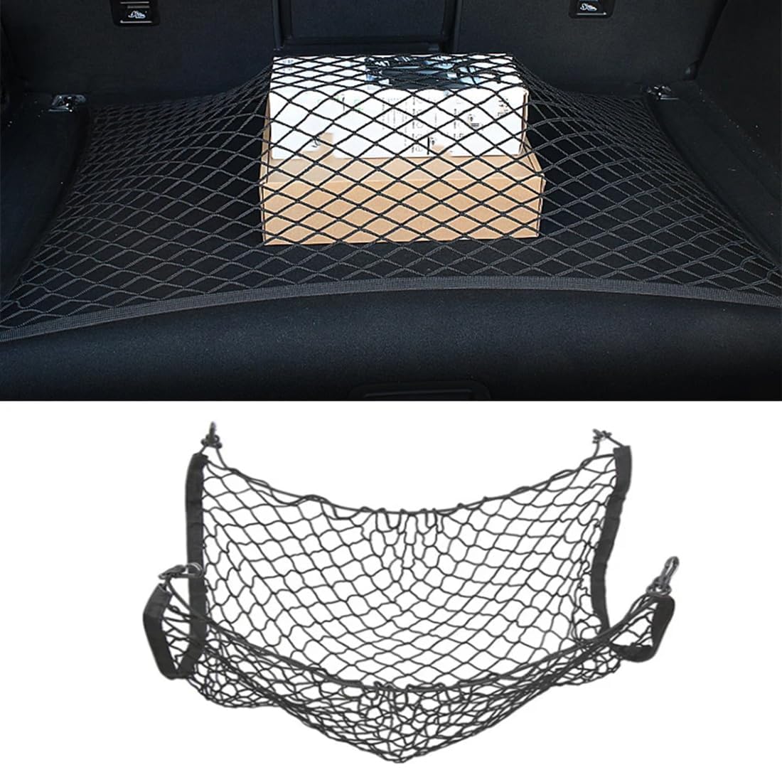 Auto-Kofferraumnetz,kompatibel mit VW Caddy 2K 2015-2019, Auto-Kofferraumnetz-Zubehör von QSNZNB