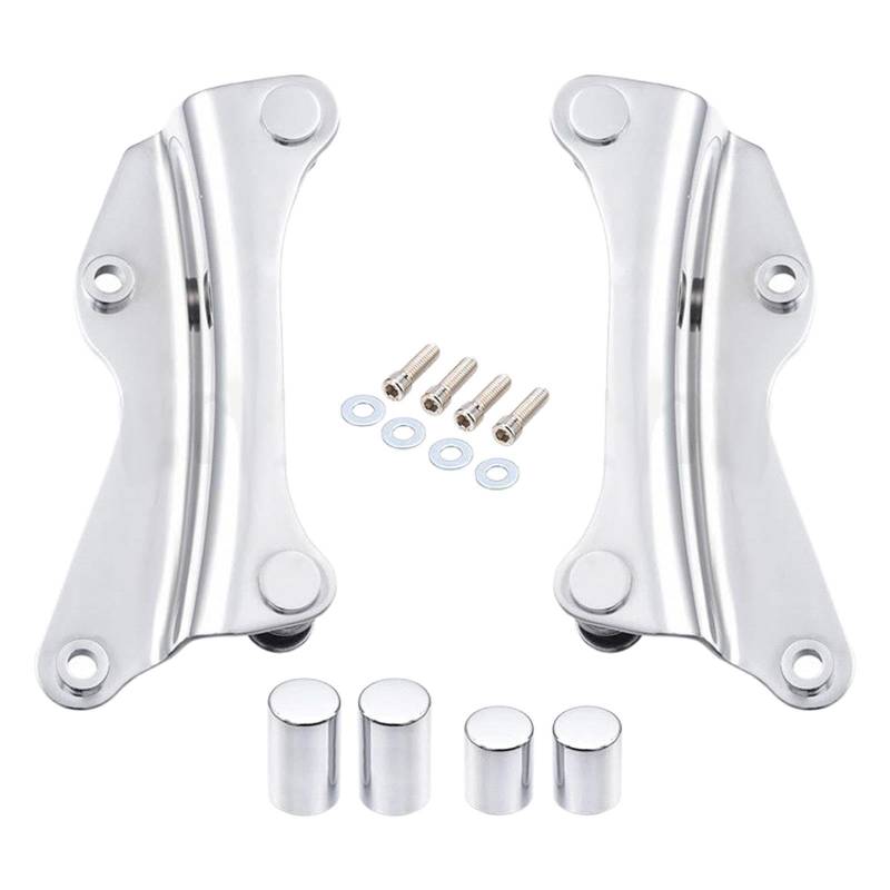 QSTDGVPW 4 Punkt Docking Hardware Kit für Motorräder, Ersatzteile Und Easy Setup, Silber von QSTDGVPW