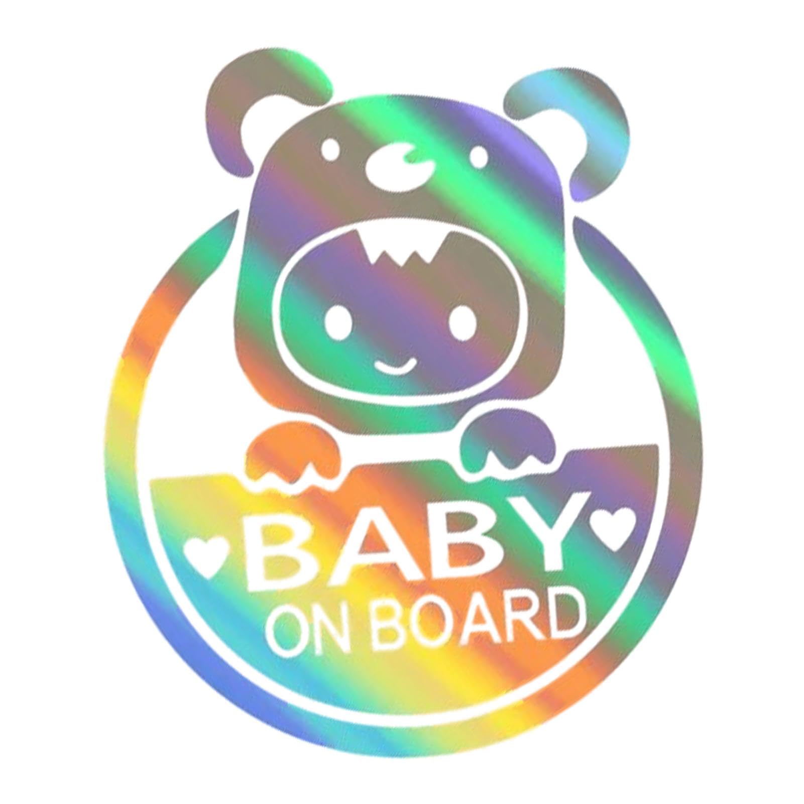 Aufkleber „Baby an Bord“ – Schild „Baby an Bord“ fürs Auto | Baby On Board Schild für Heckscheibe, Autoaufkleber | Niedliche Autoaufkleber und Aufkleber | Wetterbeständiger Baby-an-Bord-Aufkleber von QTFYE