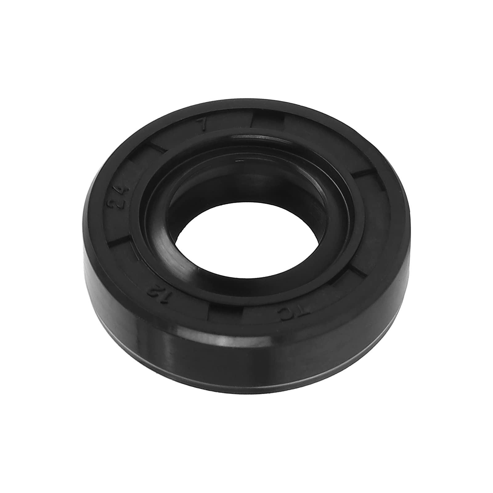 QUARKZMAN 1 Stück TC Wellen Dichtring Gummi Doppellippe 12 x 24 x 7mm für Motorrad Kurbelwellen und Hydraulikpumpen Schwarz von QUARKZMAN