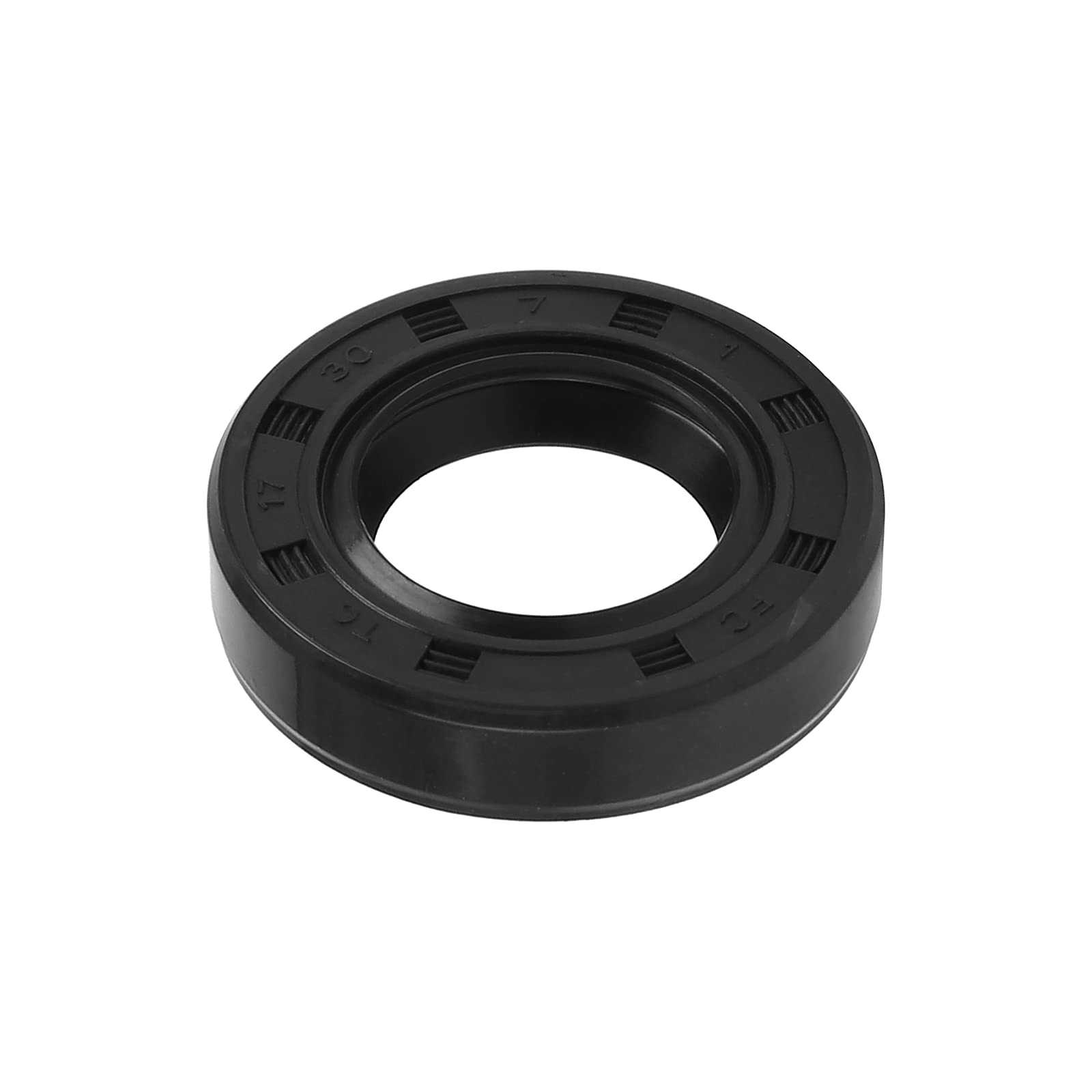 QUARKZMAN 1 Stück TC Wellen Dichtring Gummi Doppellippe 17 x 30 x 7mm für Motorrad Kurbelwellen und Hydraulikpumpen Schwarz von QUARKZMAN