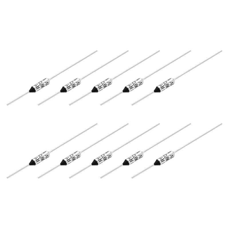 QUARKZMAN 10 Stück Metall Temperatur Sicherung RY99 99 °C 210,2 °F 15A 250V Abschalt Temperatursicherung für Motor Transformator Elektrische Industrielle Haushaltsgeräte von QUARKZMAN