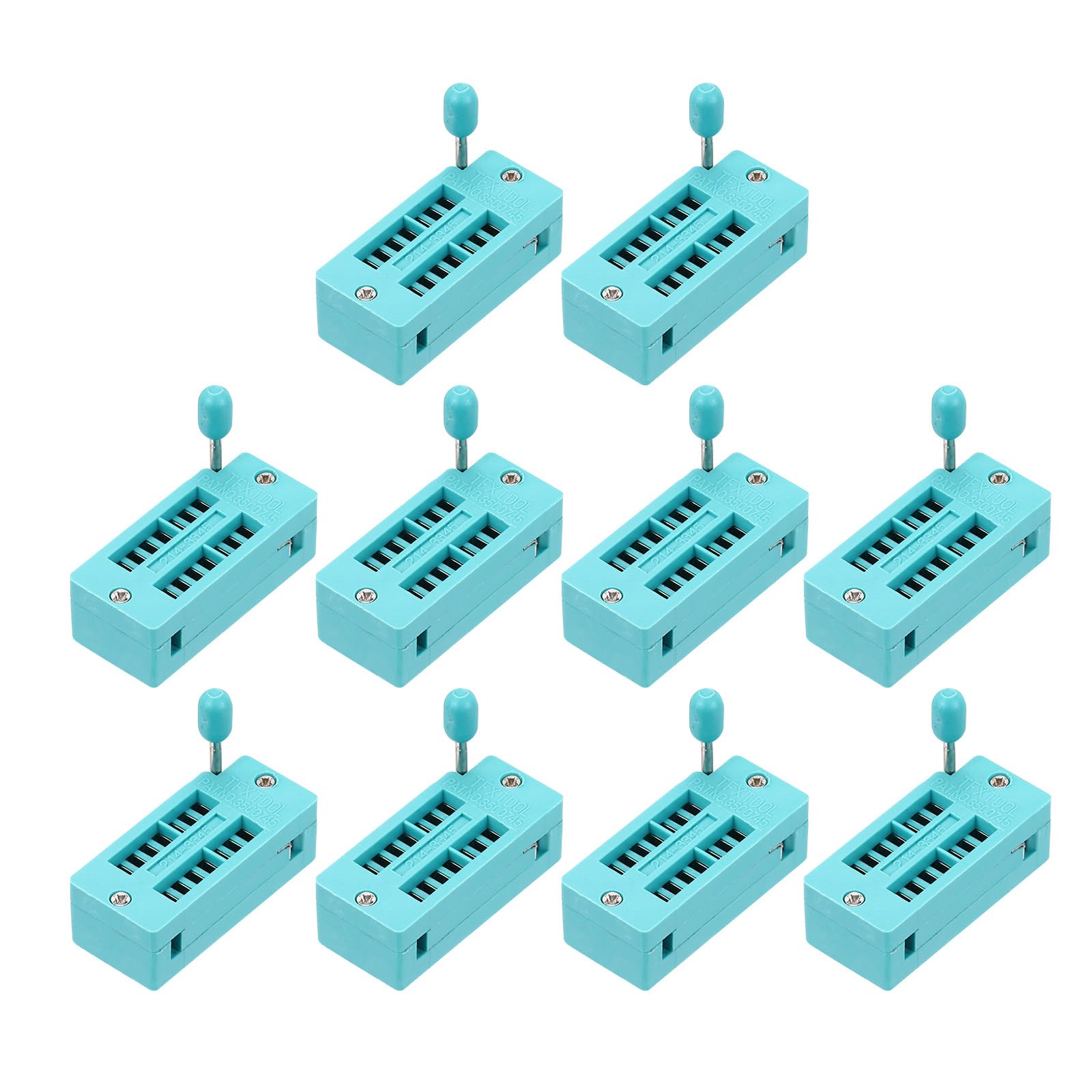 QUARKZMAN 10 Stück Universal IC Test ZIF Socket 14 Pin 2.54mm Pitch DIP Integrate Socket für Mikrocontroller, Chip, Breadboard von QUARKZMAN