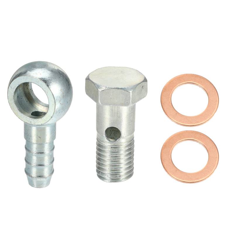 QUARKZMAN 2 Sätze Hohlschraube M12 Unterlegscheibe Kit Metall 10mm AD Hohlschrauben Bremsenzubehör Adapter von QUARKZMAN