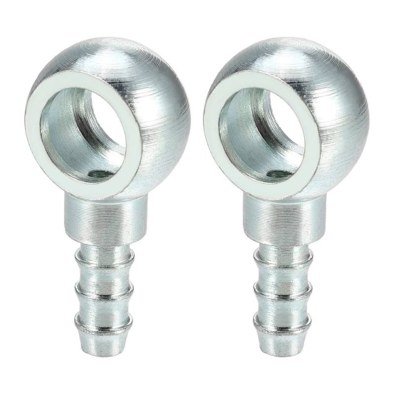 QUARKZMAN 2 x Hohlschrauben Schlauchtülle 12mm ID 7,7 mm AD Schlauchkupplung Banjo-Fitting für Motorrad Auto von QUARKZMAN