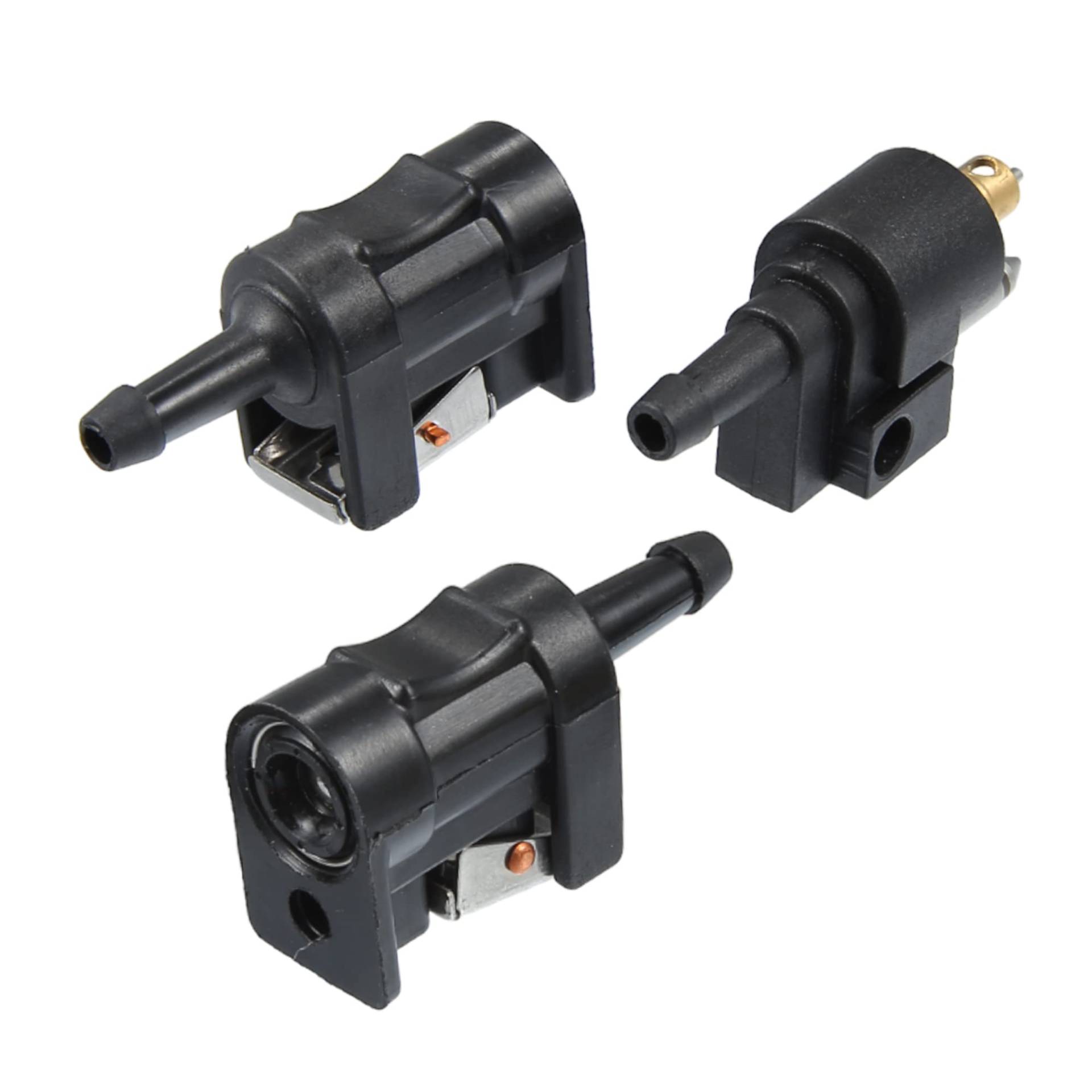 QUARKZMAN 3 Stück Auto Kraftstoffleitung Verbinder Schnellverschluss Anschluss Stecker Fittings für Marine Boot Motor 8mm 5/16" Kraftstoffschlauch von QUARKZMAN