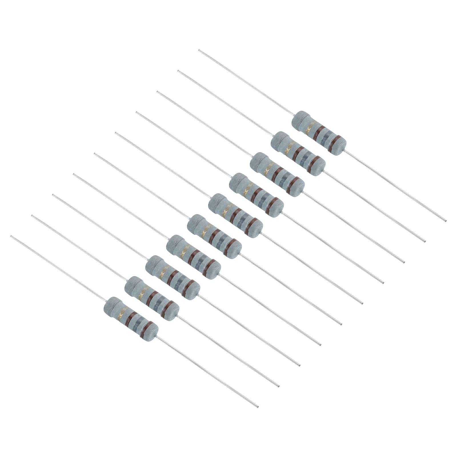 QUARKZMAN 50Stk Kohleschicht Widerstand 180ohm 1W 5% Metall Schicht Widerstand für Industrielle Elektrische Elektronik Bastelprojekte von QUARKZMAN