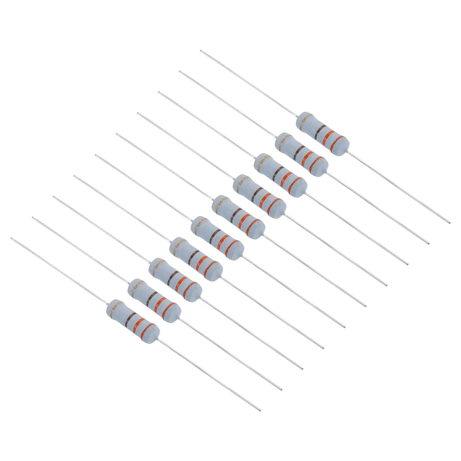 QUARKZMAN 50Stk Kohleschicht Widerstand 330ohm 1W 5% Metall Schicht Widerstand für Industrielle Elektrische Elektronik Bastelprojekte von QUARKZMAN