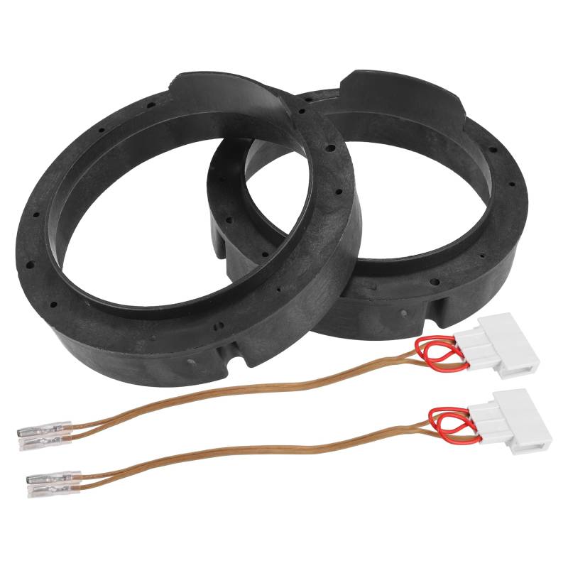 QUARKZMAN 6.5" Lautsprecher Adapter Distanz Ring mit Kabel Kombination für Volkswagen von QUARKZMAN