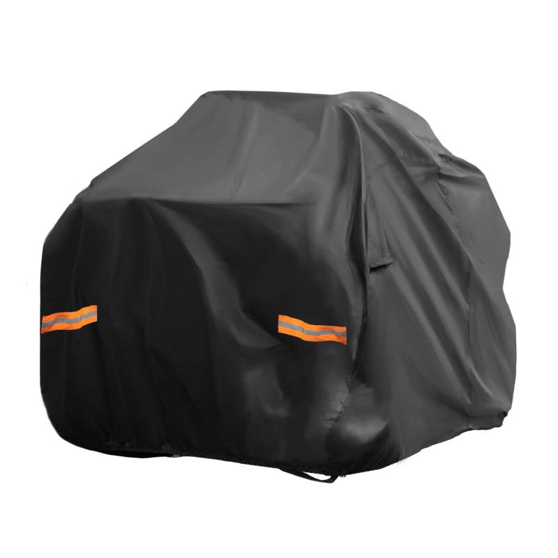 QUARKZMAN ATV-Abdeckung für Can-am Outlander MAX XT DPS/XT-P wasserdichte 4-Rad-Quad-Abdeckung Outdoor Sonnenregen-Aufbewahrungsschutz 210D-PU Schwarz 240x122x135cm. von QUARKZMAN