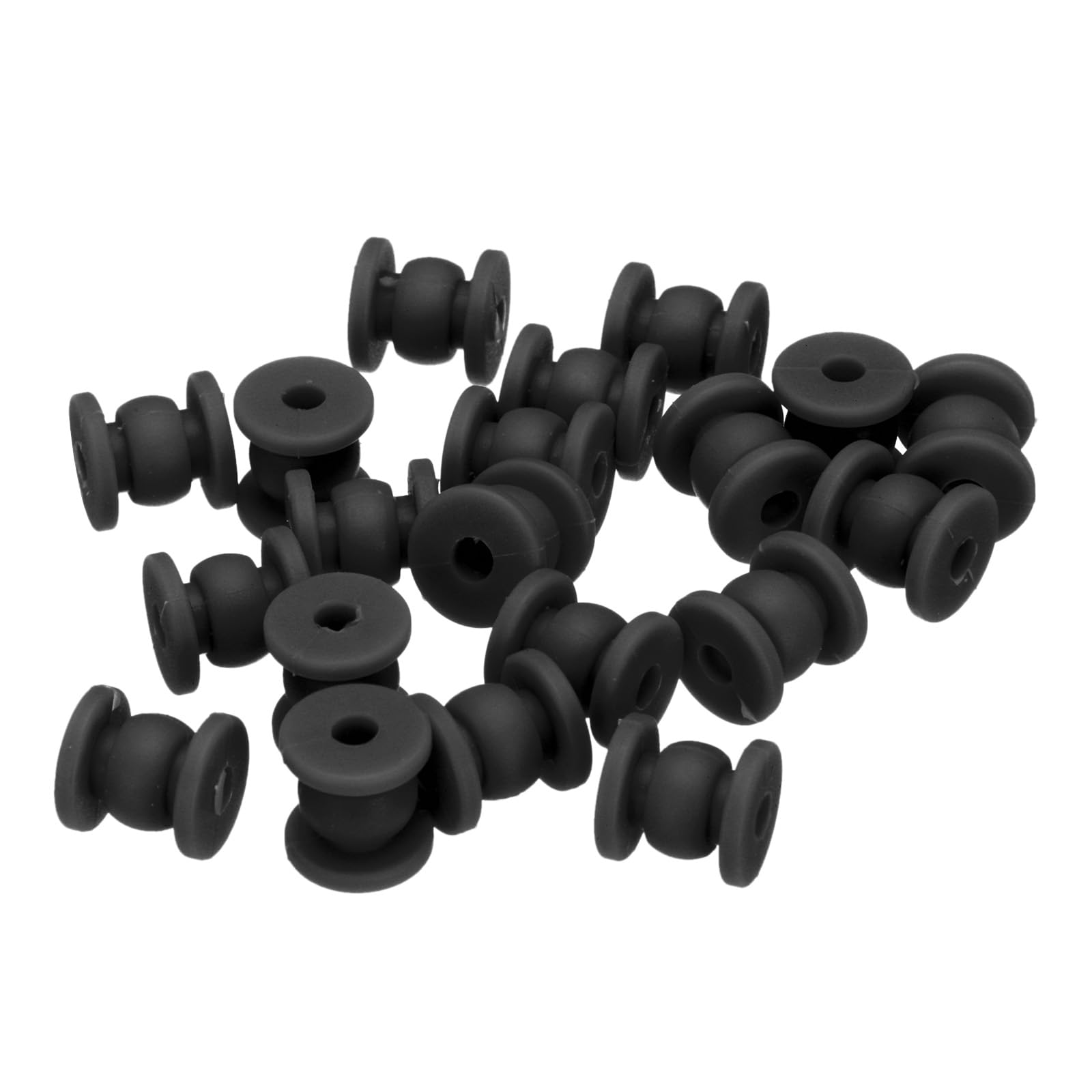 QUARKZMAN RC Schwingungsdämpfung Gummi Bälle RC Gummi Bälle für RC F4 F7 Flugregler Gimbal M4x12mm Stoßdämpfung Bälle RC Modelle Basteln Drohnen Zubehör(Schwarz) Pack von 20 von QUARKZMAN