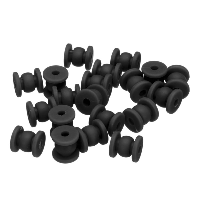 QUARKZMAN RC Schwingungsdämpfung Gummi Bälle RC Gummi Bälle für RC F4 F7 Flugregler Gimbal M4x12mm Stoßdämpfung Bälle RC Modelle Basteln Drohnen Zubehör(Schwarz) Pack von 20 von QUARKZMAN