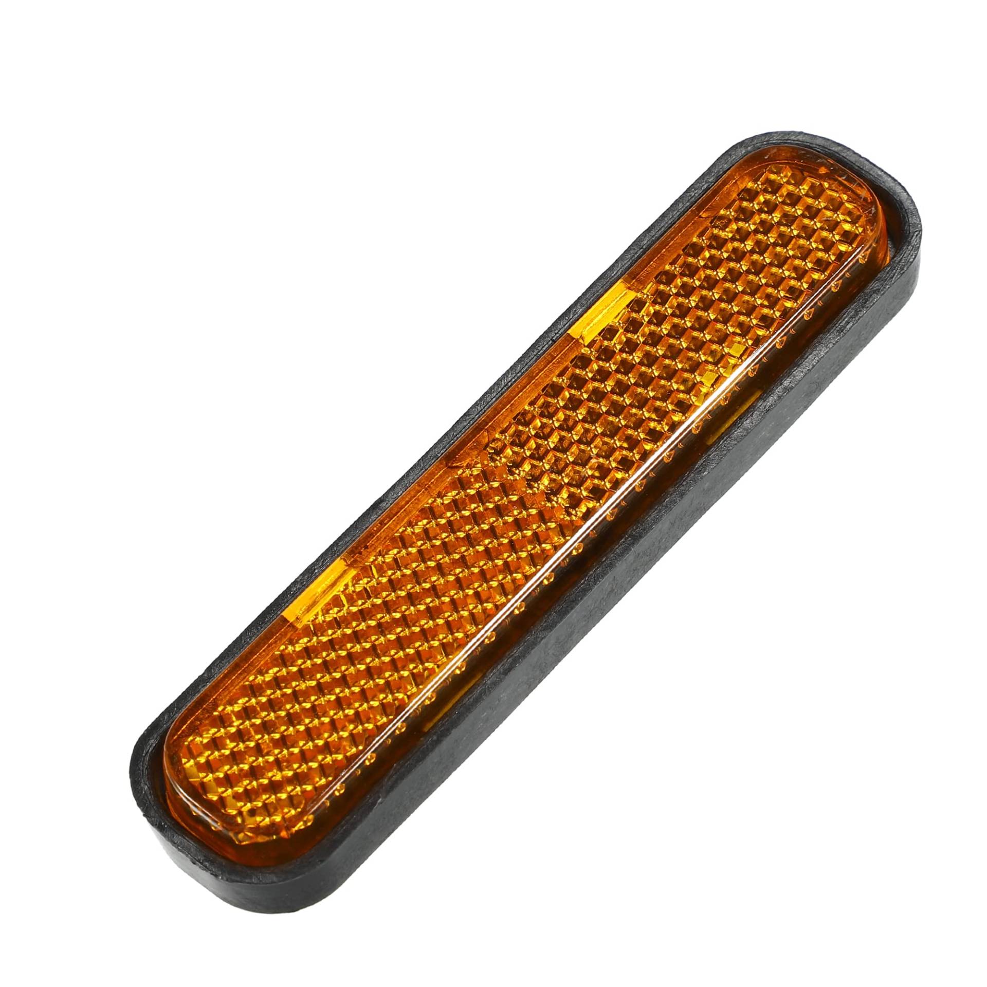 QUARKZMAN Rückstrahler Motorrad Reflektoren Motorrad Universal Katzenauge Reflektor Selbstklebend Hinten Reflektor Orange von QUARKZMAN