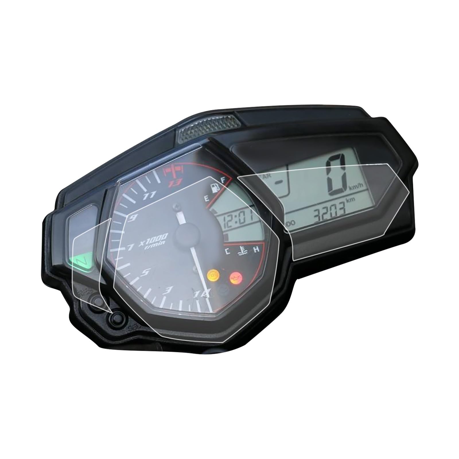 QUHFRSNML Motorrad-Instrumentenfilm Motorrad Tacho Scratch Cluster Display Schutz Film Schutz Für YAM&AHA YZF R3 MT-03 YZF-R3 MT03 YZFR3 2015-2017 von QUHFRSNML