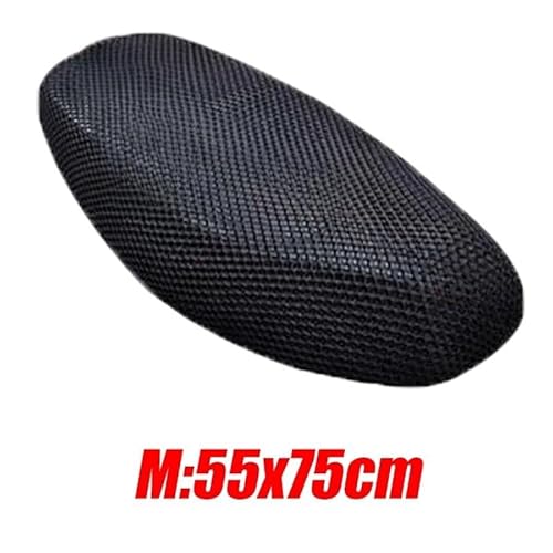 QUHFRSNML Motorrad Sitzbankbezug 3D Mesh Motorrad Sitzbezug Netz Atmungsaktive Wärmedämmung Abdeckung Anti-Rutsch-Kissen Mesh Net Motorrad Zubehör Schutz von QUHFRSNML