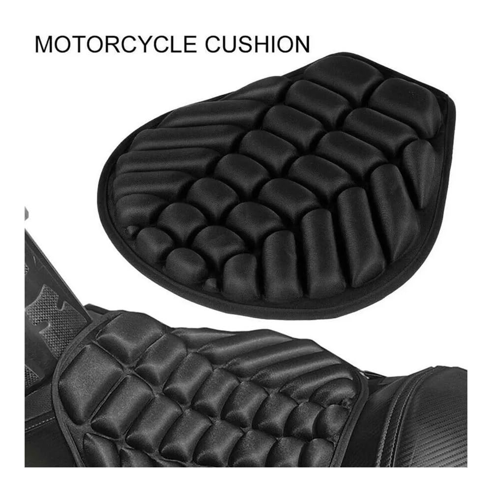 QUHFRSNML Motorrad Sitzbankbezug Motorrad 3D Komfort Gel Sitzkissen Universal Air Motorrad Dekompression Motorrad Zurück Pad Druckentlastung Abdeckung Cushionin von QUHFRSNML