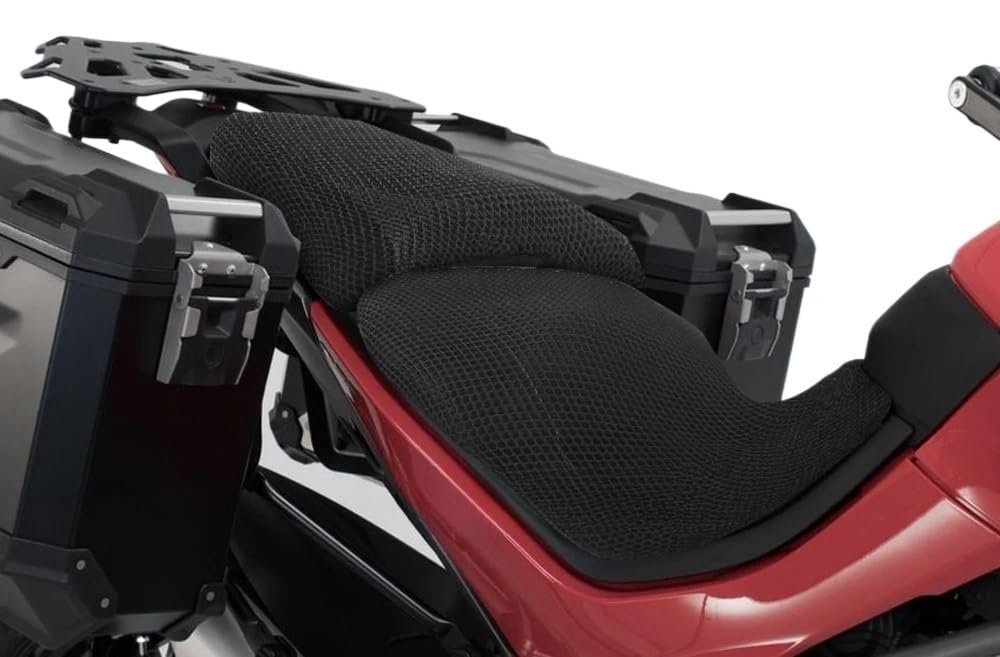 QUHFRSNML Motorrad Sitzbankbezug Motorrad Anti-Slip 3D Mesh Stoff Sitzbezug Atmungsaktive wasserdichte Kissen Für DUC&ATI Multistrada 1260 1260S MTS 1200 S 1200s von QUHFRSNML