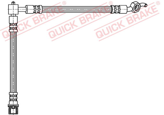 Bremsschlauch Hinterachse links QUICK BRAKE 58.814 von QUICK BRAKE