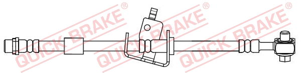 Bremsschlauch Hinterachse links QUICK BRAKE 58.855X von QUICK BRAKE