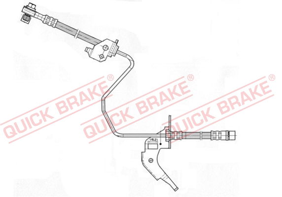 Bremsschlauch Hinterachse rechts QUICK BRAKE 59.959X von QUICK BRAKE