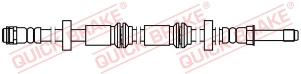 Bremsschlauch Vorderachse QUICK BRAKE 32.706 von QUICK BRAKE