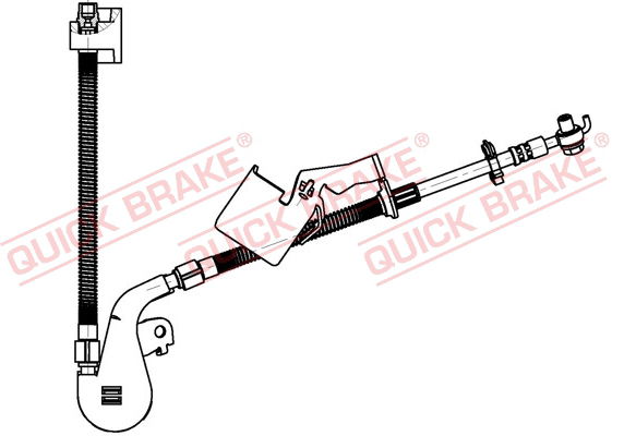 Bremsschlauch Vorderachse links QUICK BRAKE 50.703X von QUICK BRAKE