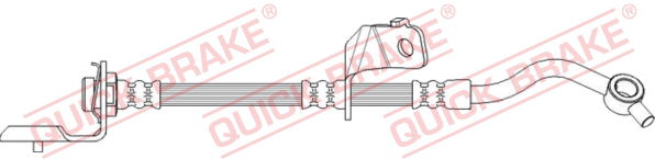 Bremsschlauch Vorderachse links QUICK BRAKE 50.719 von QUICK BRAKE